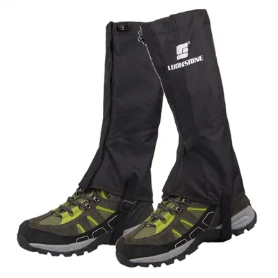 LUCKSTONE 1 Paire de Protège-Jambes Imperméables pour le Ski, le Trekking, le Sac à Dos, la Randonnée, le Camping, Taille M