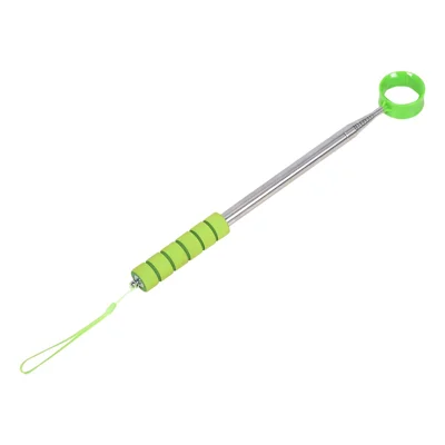 D541 Stainless Steel Golf Ball Retriever 2.7m Telescopic Picker Grabber with Comfortable EVA Grip - Green