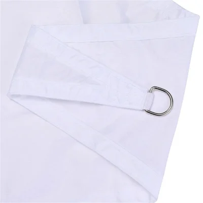 3x3x3m Outdoor Polyester Sun Shade Sail UV Protection Triangle Canopy for Backyard Pool Patio - White