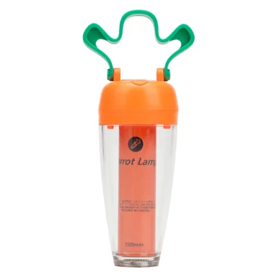 Carrot Shaped Outdoor Camping Light 4 Modes Stepless Dimming USB Rechargeable Tent Picnic Magnetic Lamp - Orange