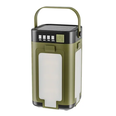 LY24 Four-Leaf Foldable Solar Camping Lantern Outdoor Emergency Power Bank IPX4 Waterproof LED Tent Light