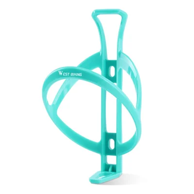 WEST BIKING YP0704052 Portaborraccia per Bicicletta con 2 Viti e Chiave Inclusi, Supporto Leggero per Ciclismo su Strada / Mountain - Ciano