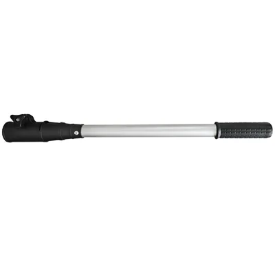 KOETSU 61,6 cm udvidelsesstang til udendørs motor af aluminiumslegering, slidstærk kontrolstang til 3,7-4,5 cm diameter – Sølv