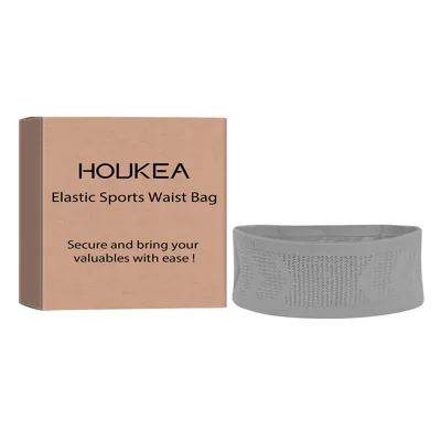 HOUKEA Sacoche de sport élastique Ceinture Portefeuille pour téléphone Rangement en bandoulière pour extérieur / course à pied / fitness