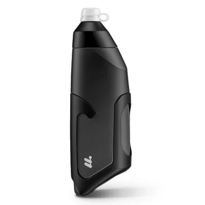 WEST BIKING YP0721059 Ensemble de bouteille d'eau de cyclisme aérodynamique 680 ml, bouteille pression avec cage (sans BPA, non conforme FDA) - Noir