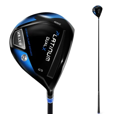 GD003 46 inch Aluminum Alloy Golf Driver Club 460CC Large Head Carbon Fiber Shaft Anti-Slip Grip for Beginners - As Shown