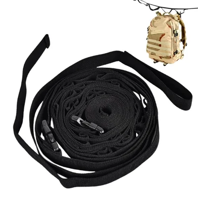 Outdoor Camping Hanging Rope Clothesline 19 Hanging Hole Picnic Storage Strap Tent Accessories