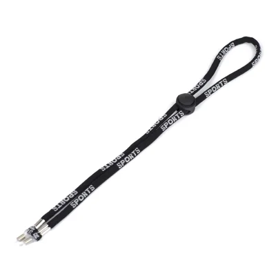 Cordão de Óculos Antideflagração de 60cm, Suporte de Óculos Antiderrapante para Esportes - Preto
