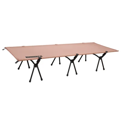 SHINETRIP A357 Cama individual de camping de aleación de aluminio plegable para senderismo, pesca, caza y viajes en coche - Color arena
