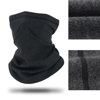 A01-WB Maschera da Ciclismo Invernale per Outdoor Sciarpa da Collo per Sci in Pile - Nero