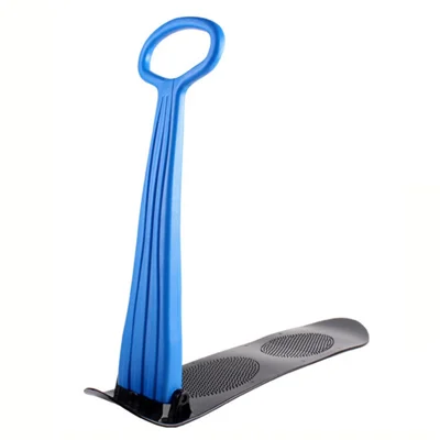 Portable Foldable Kids Ski Board Snow Sledge Outdoor Children HDPE Sleigh Sled - Blue