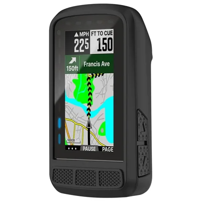 Защитный чехол из силикона для Wahoo Elemnt Roam2 (WFCC6) велокомпьютера - черный