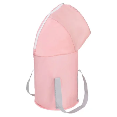 AOTU Portable Insulation Foot Bath Bucket Aluminum Film+PVC+Waterproof Fabric Foldable Foot Bath Bag - Pink