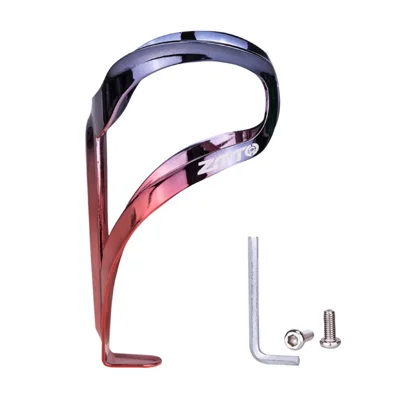 ZTTO SSZKDSHJ Aluminum Alloy Bicycle Water Bottle Cage MTB Bike Bottle Mount Bracket - Black+Red