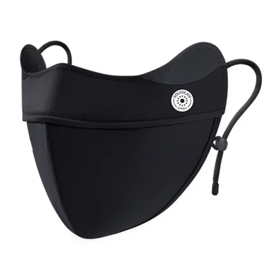 GOLOVEJOY XKZ61 Women Summer Sunproof Mask Breathable Cooling Anti-UV Ice Silk Face Cover - Black