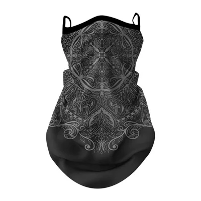 ZRCE GE Summer Outdoor Sun-proof Mask Scarf Ear Hanging Anti-UV Polyester Face Neck Cover - GE-09