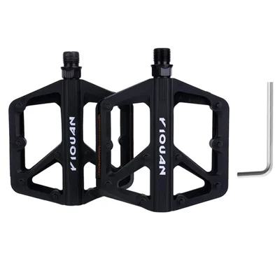 YIQUAN 10EE0052 1 Pair Mountain Bike Nylon Pedals Road MTB Bike MTB Anti Slip Bearing Cycling Foot Pedal - Black