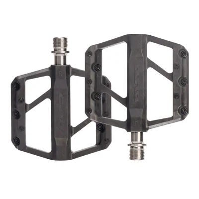 Pédales de vélo GUB GC072 avec axe en titane, composées de fibres de carbone, pour VTT/vélo de route, avec triple roulement étanche pour l'extérieur
