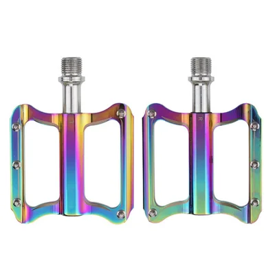 LUNJE XT-T001 1 Pair Bicycle Pedals Aluminum Alloy Mountain Bike Bearing Pedals - Multi-color