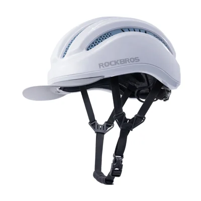 ROCKBROS ZK-099 Breathable Cycling Helmet for Mountain Road Bike EPS Buffer Adjustable Safety Helmet - Bright White