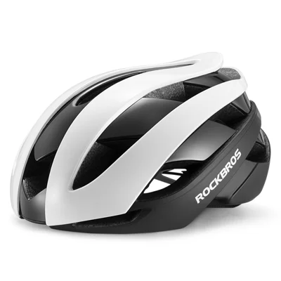 ROCKBROS 10110004 Kids Bike Helmet MTB Road Folding Bicycle Safety Helmet for Boys Girls - Black & White|M