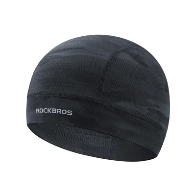 ROCKBROS 18260002 Ice Silk Cycling Cap UPF50+ UV Protection Helmet Liner Breathable for Men Women Road Bike - Black