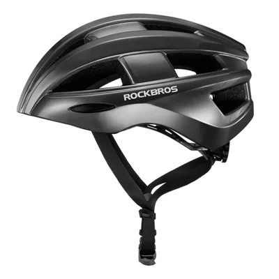 ROCKBROS ZK-013 MTB Road Bicycle Cycling Helmet with Rear Light Integrally-molded Safety EPS+PC Ultralight Bike Helmet - Grey