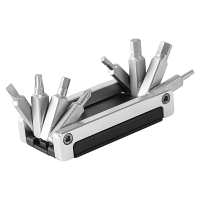ROCKBROS TG-8603 Conjunto de Ferramentas de Reparação de Bicicleta Multifunções 8 em 1 Kit Portátil de Chaves Allen para Bicicletas de Estrada e de Montanha - Preto