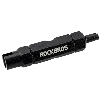 ROCKBROS TL-207 Ferramenta de Remoção de Núcleo de Válvula em Liga de Alumínio, Chave Multifuncional Usinada CNC para Reparação de Bicicleta - Conforme Mostrado