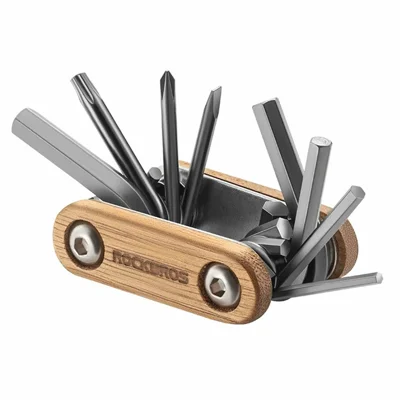 ROCKBROS Fahrrad-Multitool 8-in-1-Werkzeugset aus Stahl für Fahrradreparaturen, Survival-Ausrüstung