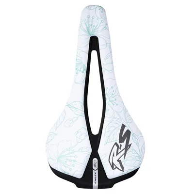 ENLEE RS Sport Saddle EVA+PU Microfiber Leather Cycling Bike Hollow Breathable Seat - Style A