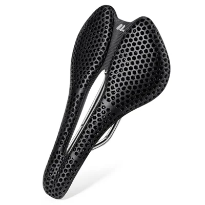 WEST BIKING YP0801249 3D Printed Bicycle Saddle Titanium Alloy Nylon Fiber Seat Cushion for MTB Bikes, 245 x 145mm