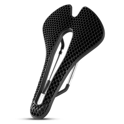 WEST BIKING YP0801258-B Road MTB Bike Honeycomb Saddle Shock Absorbing Breathable Cycling Seat Cushion - Black