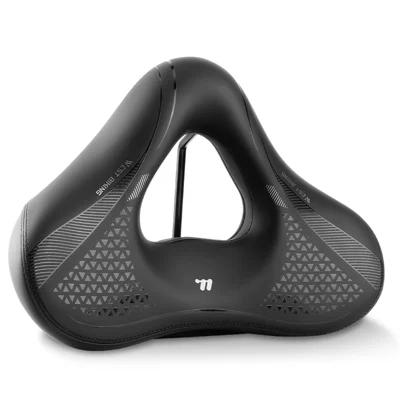WEST BIKING YP0801261 Shock Absorption Bike Seat Anti Slip Wear Resistant Cycling Saddle Pad for Mountain Road Bike - Black /  M