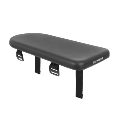 ROCKBROS 380038001 Sattelauflage für Hinterradträger für Mountainbike- und Straßenrad, wasserdichtes PU-Leder, Transportpolster - Schwarz