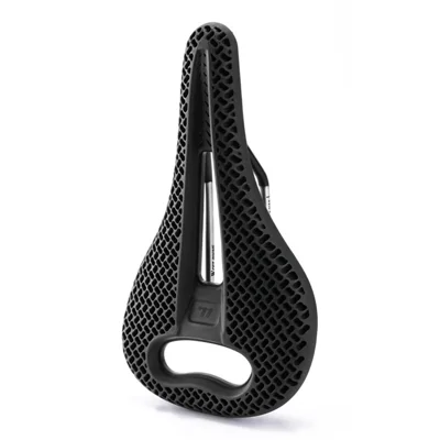 WEST BIKING YP08012653D Honeycomb Hollow Bike Saddle Breathable Seat Cushion for Road Mountain Bike - Black