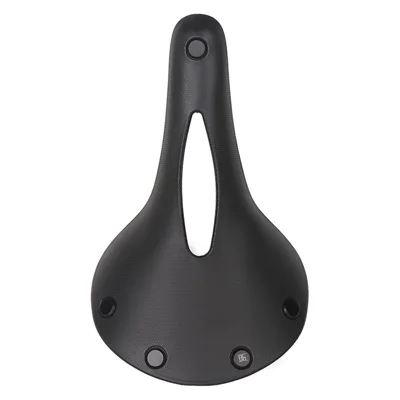 BENGGUO BG-1160 Bicycle Saddle Hollow Ventilated TPE Waterproof Shock Absorbing Seat Cushion for Mountain Road Folding Bikes - Black
