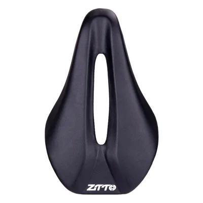 ZTTO 1138 EVA+Microfiber Leather Bike Saddle Hollow Breathable MTB Road Bicycle Seat Cushion - Black