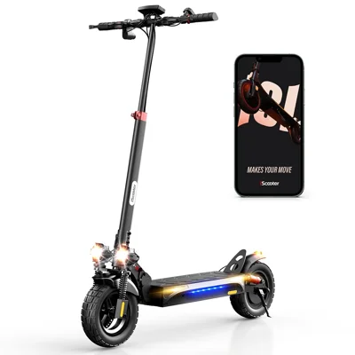 ISCOOTER iX4 48V 15Ah Electric Scooter 10 Inch Tire Off-Road Scooter with APP (EU Plug) - Area A