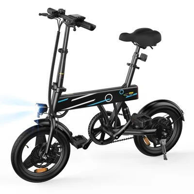 ISCOOTER EB01 Scooter Électrique 500 W avec Affichage LCD Intelligent et Batterie 36 V 7,8 Ah, Vitesse Maximale 25 km/h - Noir