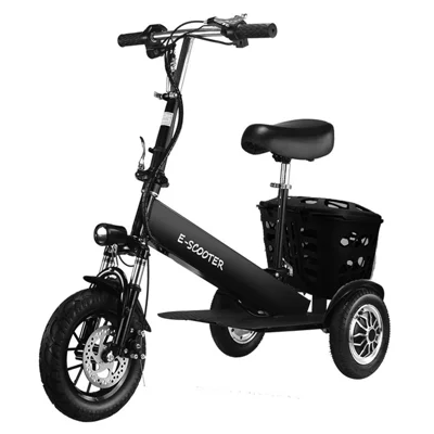 AX-08 36V 8Ah Elektryczny Hulajnoga dla Dorosłych 500W Dual Motor Składany Elektryczny Wózek do Jazdy po Mieście - Czarny