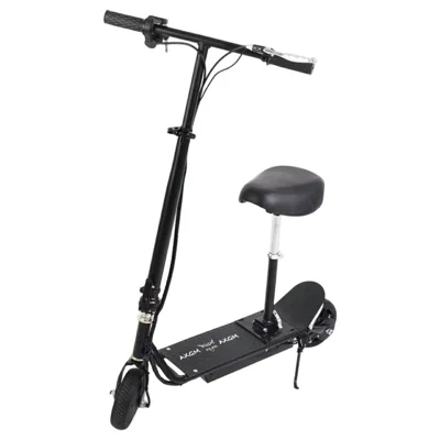 AX-091 Foldable Electric Scooter with Seat 24V 8AH Battery 180W 6.5 Inch Tires for Commuting - Black