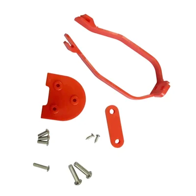 Kit de soporte del guardabarros trasero para el scooter eléctrico Xiaomi M365 Accesorio de repuesto Almohadilla del pie Junta + Junta del guardabarros - Rojo