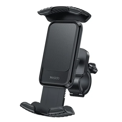 YESIDO C249 Bike Motorcycle Phone Mount Holder Rearview Mirror Type Cycling Mobile Phone Case Bracket for 4.7-7 inch