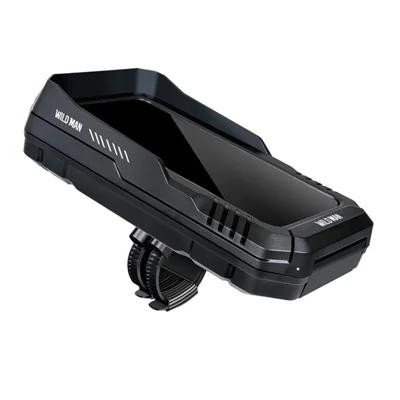 Suporte para Telemóvel WILD MAN FK4 em Bicicleta, Capa à Prova de Água IPX6, 0,6 L, Ecrã Tátil, Bolsa para Guiador - Preto/0,6L