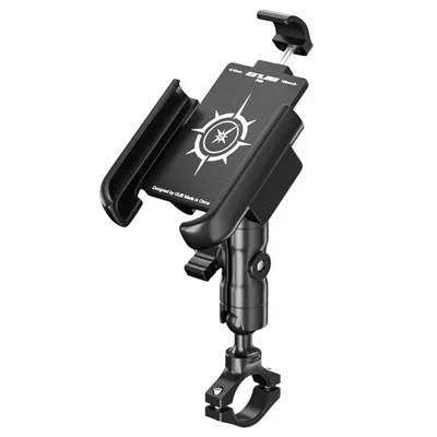 GUB P50 E-Bike Bicycle Motorcycle Cellphone Bracket Aluminum Alloy Cycling Phone Holder - Handlebar Clip Mount