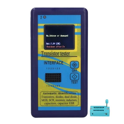 Version de L'écran de Couleur Affichage Graphique M328 Tester Tester Resistance Inductance Meterant Capacitance ESR Meter (sans Batterie) - Multicolore