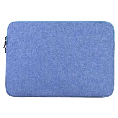 MBR-19005 15.6 Inch Laptop Sleeve Case Nylon Water Resistant Soft Lining Zipper Cover - Blue