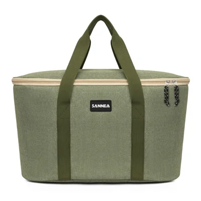 SANNE 21115 28L Outdoor Picnic Bag Oxford Fabric Work Lunch Bag Insulated Cooler Tote Bags for Camping