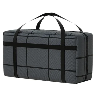 75x36x33cm Thicken Striped Non Woven Fabric Storage Bag for Moving Packing Travel Luggage Organizer, Size L